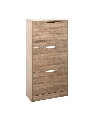 Zapatero de madera 115 x 60 x 24 cm color natural