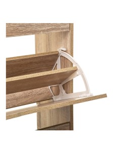 Zapatero de madera 115 x 60 x 24 cm color natural 2