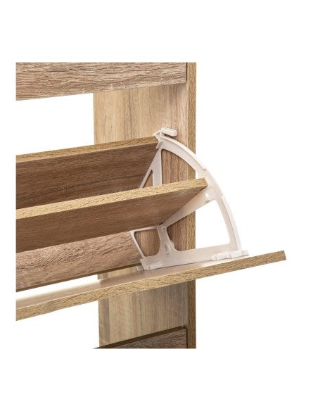 Zapatero de madera 115 x 60 x 24 cm color natural