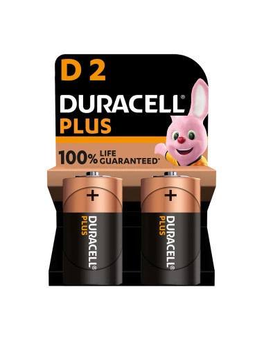 Pila alkalina plus power d - lr20 1,5v (blister 2 uds) ø34,2 x 61,5 mm
