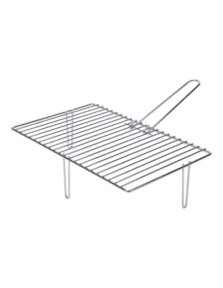 Parrilla cincada de 3 patas para chimeneas. 46,6x28cm