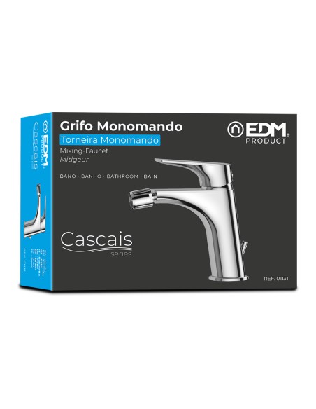 Grifo monomando de bidé serie cascais