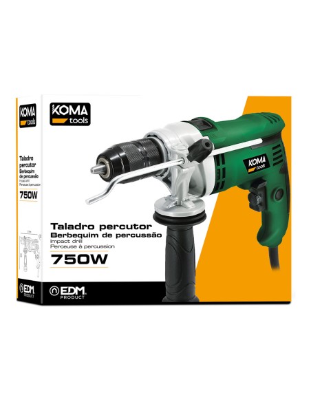 Taladro percutor 750 w 31,5 x 12 x 22 cm