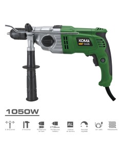 Taladro percutor 1050w 13x39x26cm koma tools 2