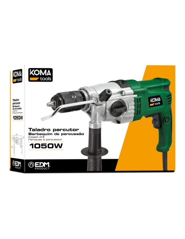 Taladro percutor 1050w 13x39x26cm koma tools