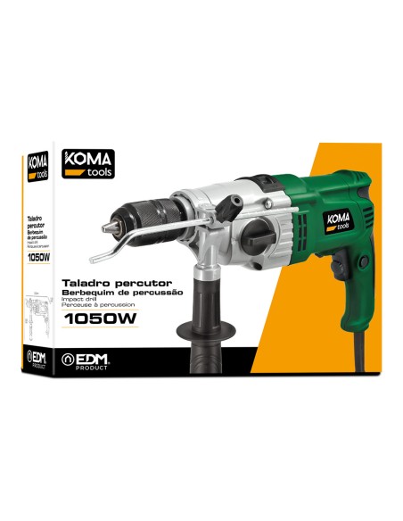 Taladro percutor 1050w 13x39x26cm koma tools