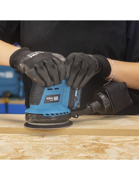Lijadora excentrica 20 v brushless (sin batería ni cargador) 13x30x15cm