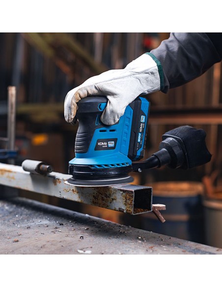 Lijadora excentrica 20 v brushless (sin batería ni cargador) 13x30x15cm