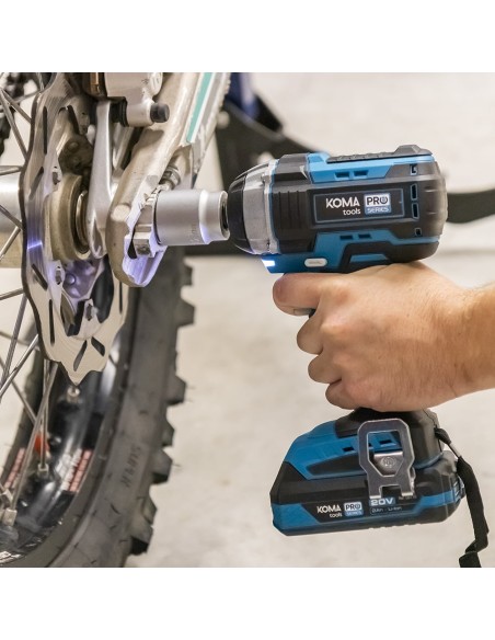 Llave de impacto 20 v brushless 280 nm (sin batería ni cargador)