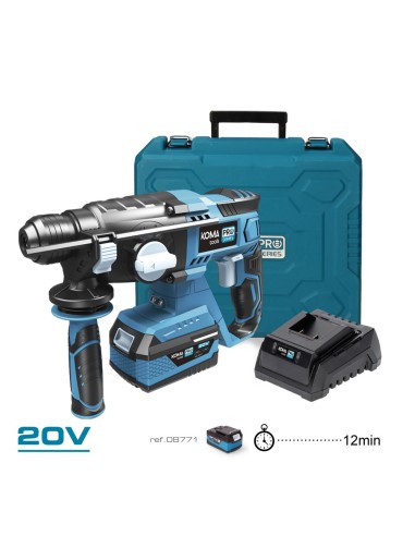 Kit maletin martillo perforador 20 v con 1...