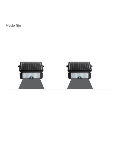 Aplique solar 10w 1150lm recargable. sensor...