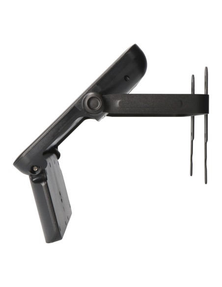 Aplique solar 10w 1150lm recargable. sensor presencia (2-8m) color negro 27,5x19,6cm edm