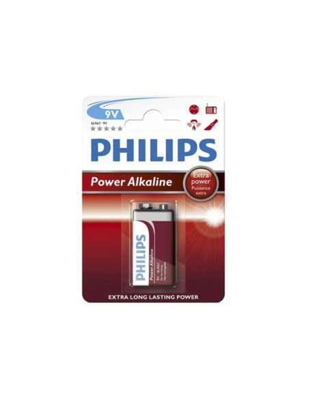 Pila alkalina power alkaline 6lr61- 9 v (blister 1 unid.) 26,5 x 17,5 x 48,5 mm