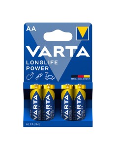 Pila alkalina longlife power aa - lr06 (blister 4 uds) ø14,5 x 50,5 mm
