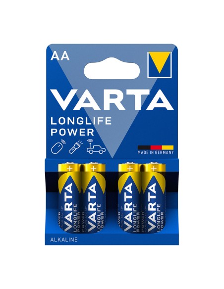 Pila alkalina longlife power aa - lr06 (blister 4 uds) ø14,5 x 50,5 mm