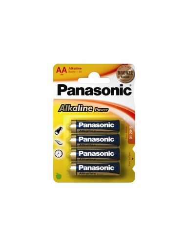 Pila alkalina bronze aa - lr06 1,5v (blister 4 unid.) ø14,5 x 50,5 mm