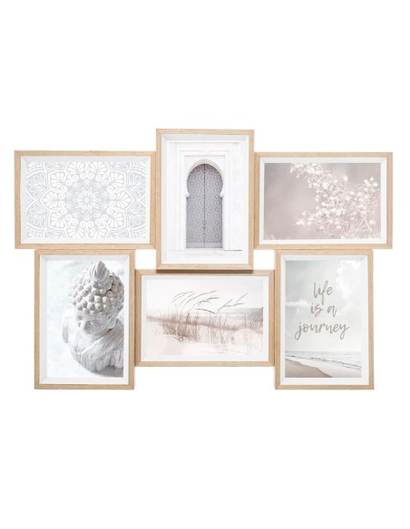 Set 6 marcos de fotos colección 'mille-mille' colores surtidos 45x31x3cm