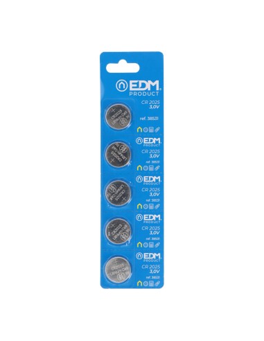 Micro pila de boton litio max-pro cr2025 3v ø20x2,5mm