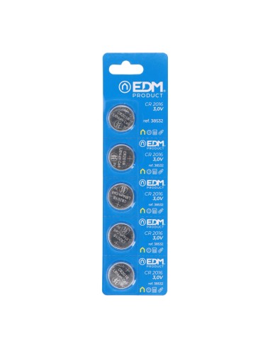 Micro pila de boton litio max-pro cr2016 3v ø20x1,6mm