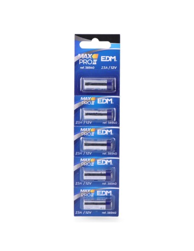Pila alkalina max-pro 23a 12v mando a distancia ø10,3x28,5mm
