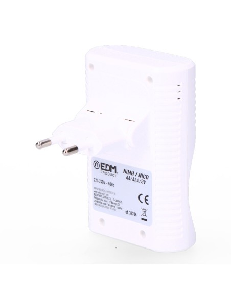 Cargador de pilas para: 4 pilas aa - aaa - 9v 220-240v 50hz (sin pilas)