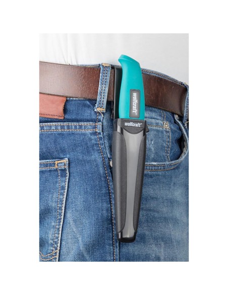 Cuchillo de exterior con estuche 4086000 wolfcraft