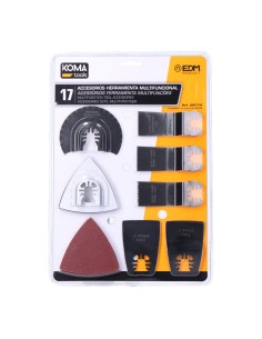 Kit 17 accesorios para herramienta multifuncional 08765 koma tools