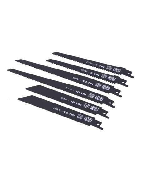 Kit 6 hojas de sierra de sable recambio para 08776 koma tools