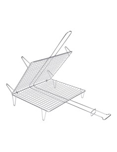 Parrilla doble para pescado 40x45cm sauvic 2