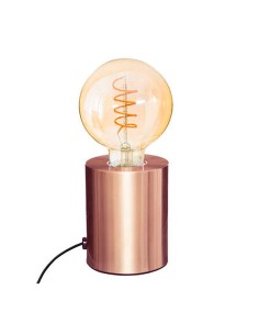 Lampara de mesa 10,5 x 9 cm e27 (bombilla no incluida), color cobre