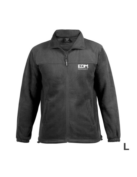 *merchandising* chaqueta polar fleece 280g/m² con cremallera edm talla-l