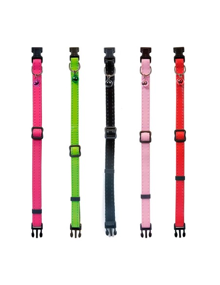 Collar para gato mac leather charol colores surtidos