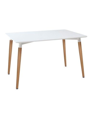 Mesa de comedor blanca col. "roka" 150x80x74cm
