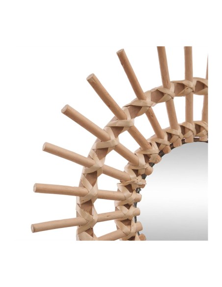 Espejo 'sun' ratan ø30cm