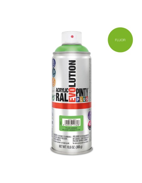 Pintura en spray pintyplus evolution 520 cc fluor verde f136
