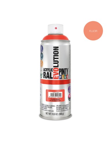 Pintura en spray pintyplus evolution 520 cc fluor rojo f107