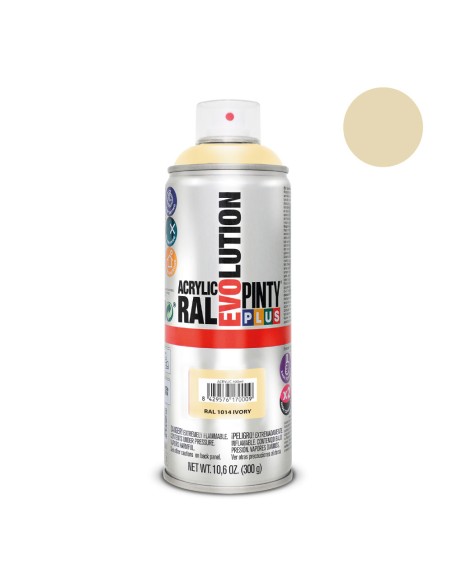 Pintura en spray pintyplus evolution 520 cc ral 1014 marfil