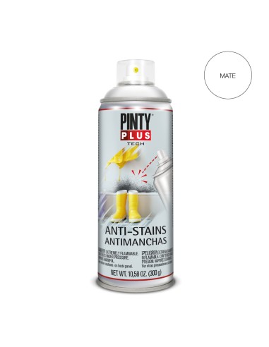 Pintura en spray pintyplus tech antimanchas spray 520cc x101 blanco