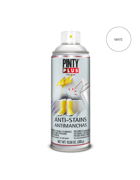 Pintura en spray pintyplus tech antimanchas spray 520cc x101 blanco