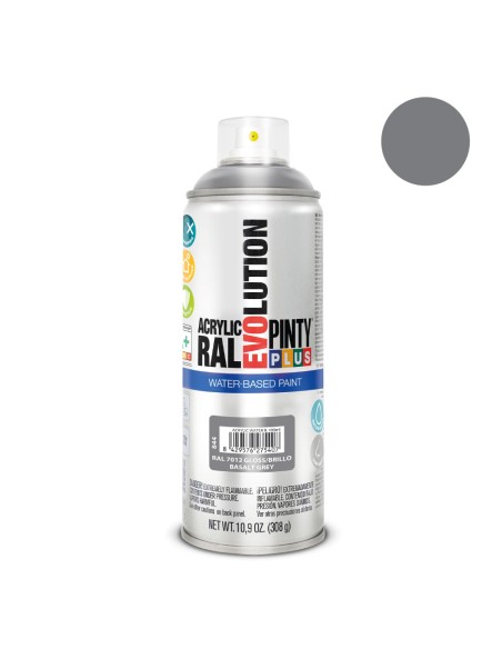 Pintura en spray pintyplus evolution water-based 520 cc ral 7012 gris basalto