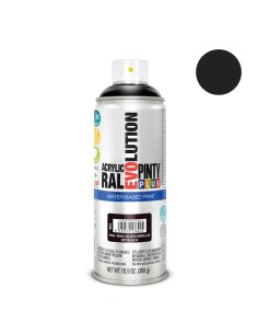 Pintura en spray pintyplus evolution water-based 520 cc ral 9005 negro intenso