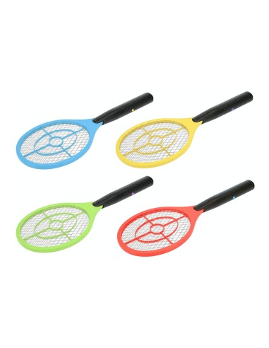 Matainsectos raqueta eléctrica 46x17cm colores surtidos