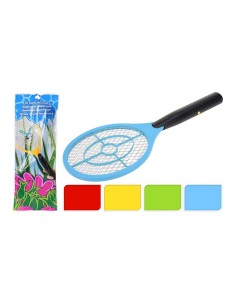 Matainsectos raqueta eléctrica 46x17cm colores surtidos 2