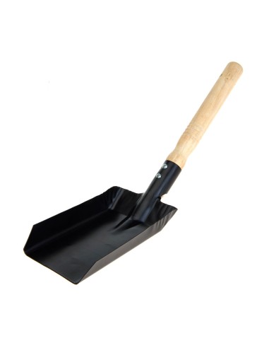 Pala metálica para carbón de barbacoa color negro 9,5x37,5cm bbq
