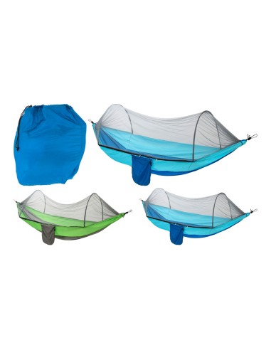 Hamaca de viaje con mosquitera 140 x 260 cm,...