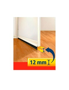 Burlete bajo puerta pvc marron 1m x 37mm tesa 2