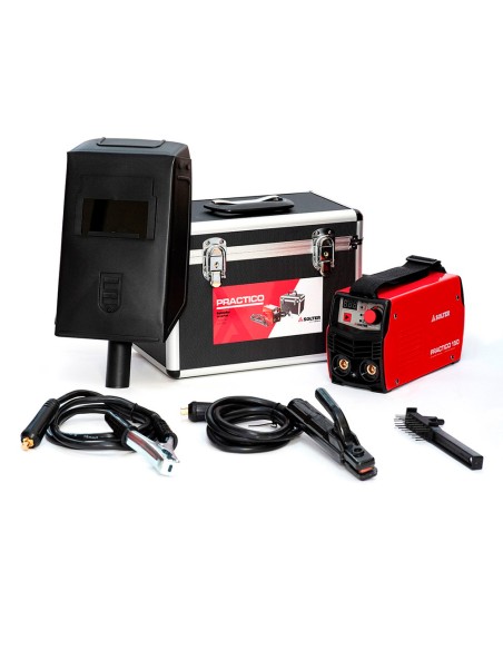 Equipo soldador 7000w inverter practico 150 con accesorios solter
