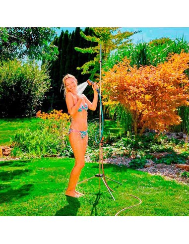 Ducha de jardín trio sobre trípode 220 cm