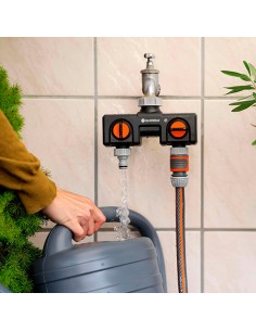 Distribuidor de 2 vías con adaptador 2