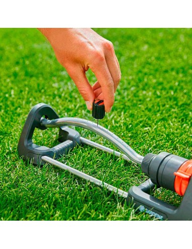 Aspersor oscilante aqua s de 90 a 220m² gardena